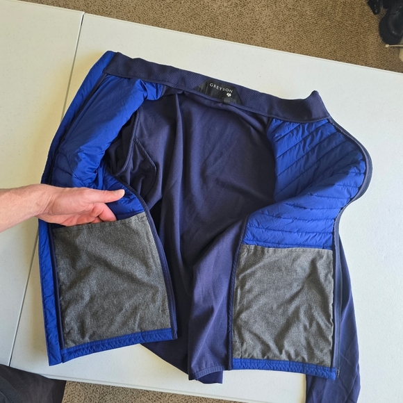 Greyson Yukon Ultralight Hybrid Jacket Iona Maltese Blue Men's Large Activewear - Picture 8 of 10